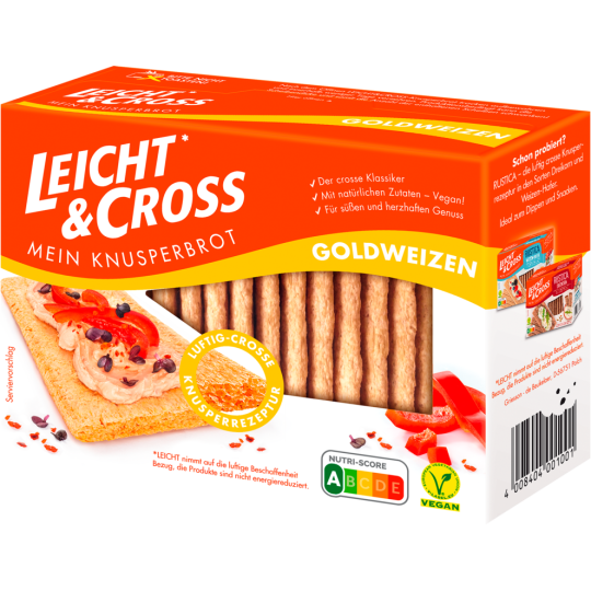 Leicht & Cross Weizen Knusperbrot 125g