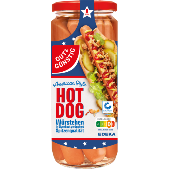 G&G Hot Dog Würst.8ST 665g QS