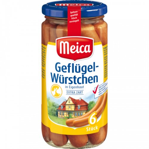 Meica Geflügel-Würstchen 6er extra zart 380g