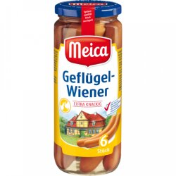 Meica Geflügel-Würstchen 6er extra knackig 540g