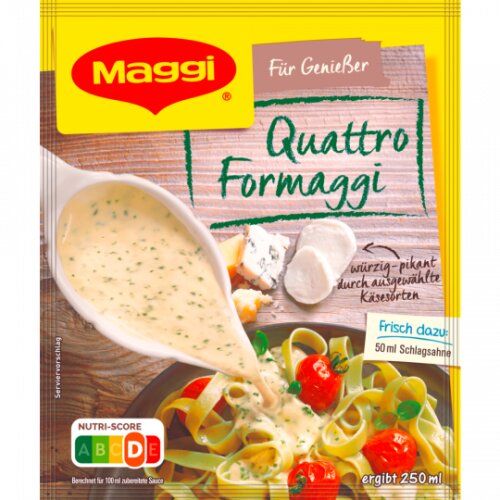 Maggi für Geniesser Sauce Quattro Formaggi für 250 ml
