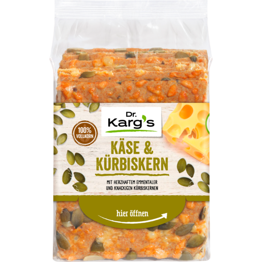 Dr. Karg Käse Kürbis Knäckebrot 200 g