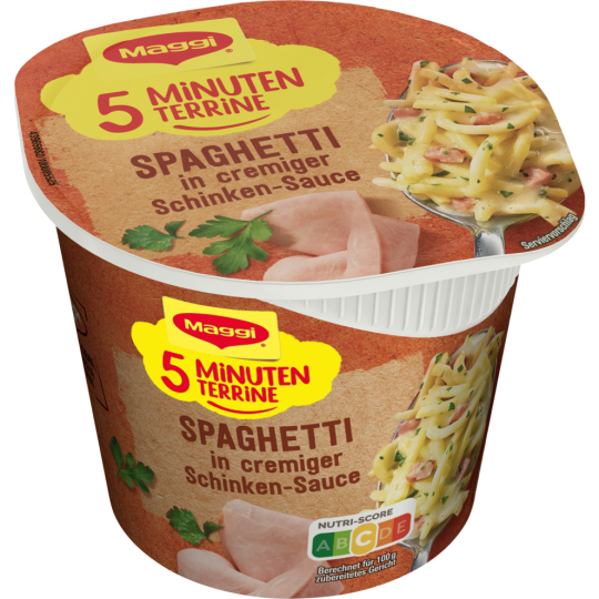 Maggi 5 Minuten Terrine Spaghetti in Schinkensauce 64g
