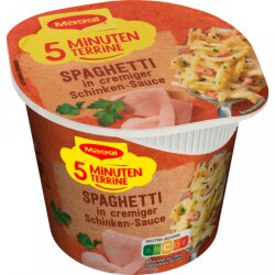 Maggi 5 Minuten Terrine Spaghetti in Schinkensauce 64g