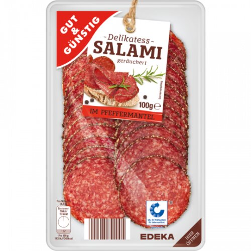 Gut & Günstig Salami im Pfeffermantel 100g