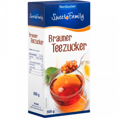 Sweet Family Nordzucker Brauner Teezucker 500g