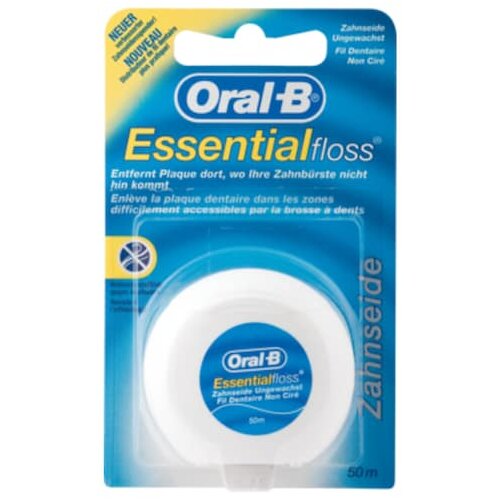 Oral-B Essential Floss Zahnseide ungewachst 50m