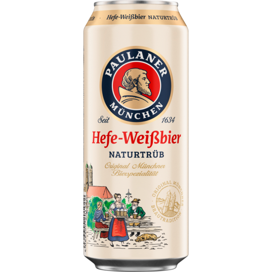 Paulaner Hefe Weißbier Naturtrüb 0,5l Dose