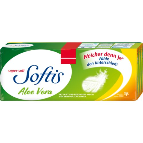 Regina Softis Taschentücher Aloe Vera 4-lagig 15x9ST