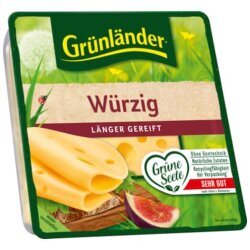 Grünländer Scheiben Würzig 48% 130g