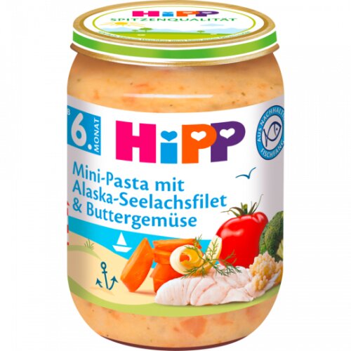 Hipp Pasta/Lachs/Gem.190g
