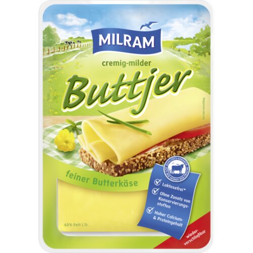 Milram Buttjer Scheibenkäse cremig-mild 45% 150 g