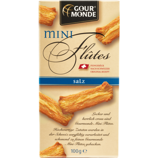 Gourmonde Mini-Flutes Mit Salz 100 g