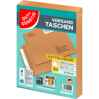 Gut & Günstig Versandtaschen B4, ohne Fenster 10...