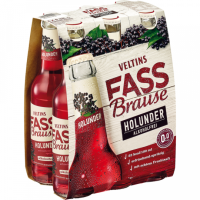 VELTINS Fassbrause Holunder 6x0,33l Träger