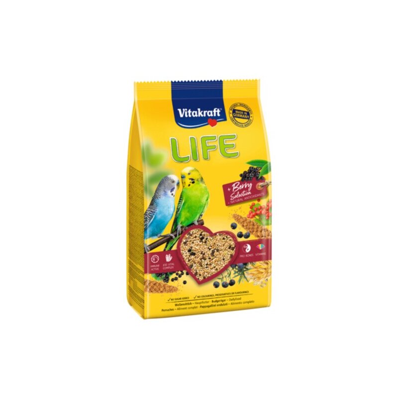 Produktbild von Vitakraft Sittich-Kräcker Honig – 10er Pack (10 X 60g), Knuspriger Knabberspaß Ohne Zucker, Mit Knabberholz