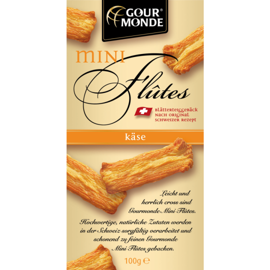 Gourmonde Mini-Flutes Mit Käse 100 g