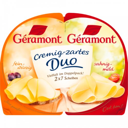 Geramont cremig-zartes Duo Natur Würzig 60% 140 g
