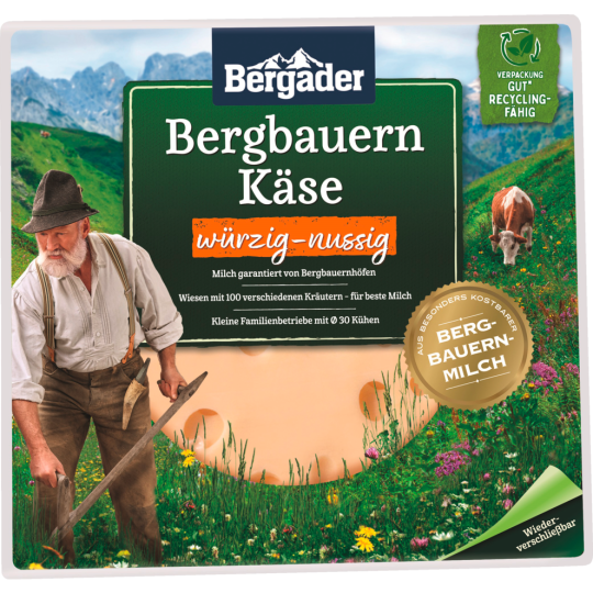 Bergbauer Käse würzig nussig 48% 150g