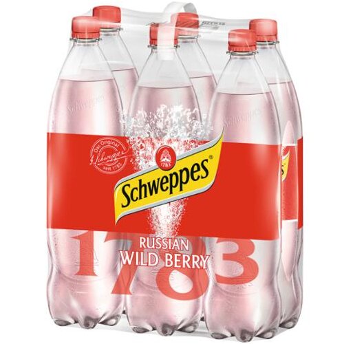 Schweppes Russian Wildberry 6 x 1,25 l Flasche