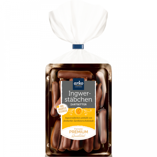 Arko Ingwer-Stäbchen Zartbitter 100g