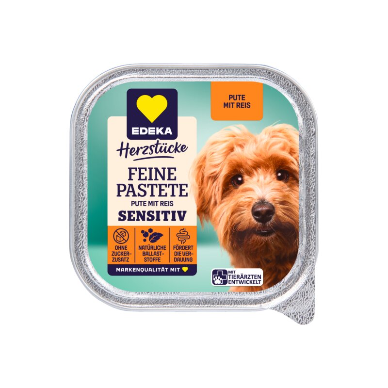 EDEKA Feine Bissen Sensitive mit Pute&Reis 150g - Lebensmittel-Versan