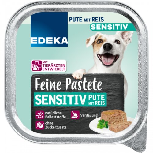 EDEKA Feine Bissen Sensitive mit Pute&Reis 150g