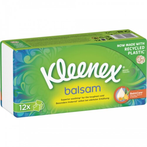 Kleenex Balsam Taschentücher Pocket-Pack 12x9er