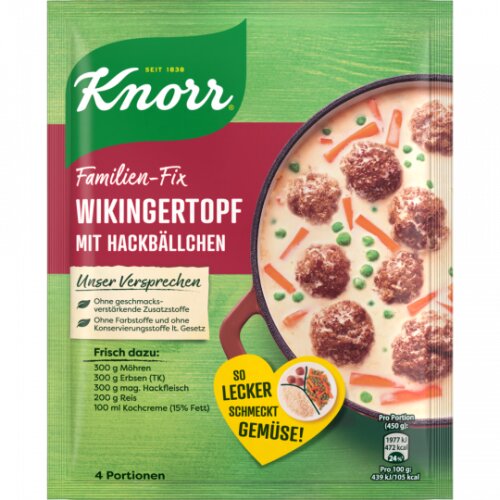 Knorr Fix Wikingertopf mit Hackbällchen 30g