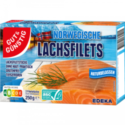 ASC Gut & Günstig Norw.Lachsfilet 250g