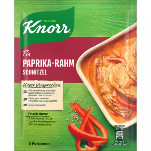 Knorr Fix Paprika Rahmschnitzel 43g