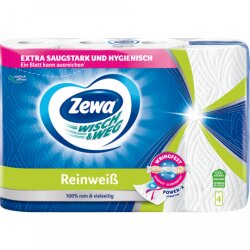 Zewa Wisch & Weg Reinweiss 4x45Bl