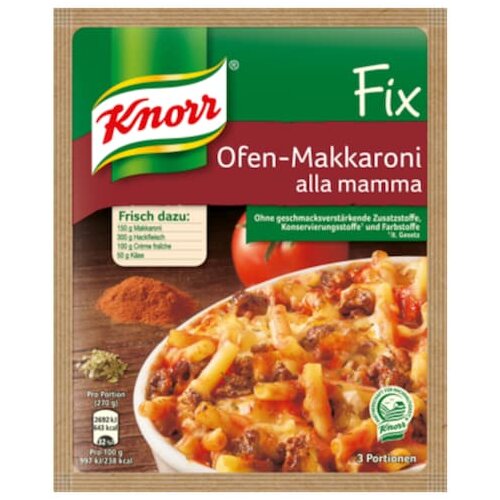 Knorr Fix Ofen Makkaroni alla Mamma 52g