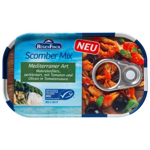 MSC Rügen Fisch Scomber-Mix Mediterraner Art 120g