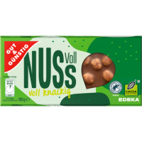 Gut & Günstig Edel Vollmilch Ganze Haselnuss 100g