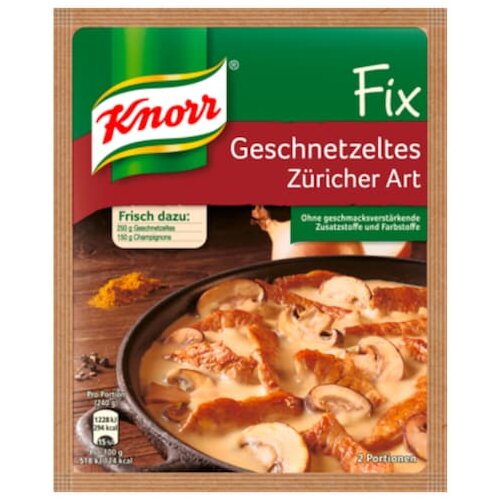 Knorr Fix Geschnetzeltes Züricher Art 41g