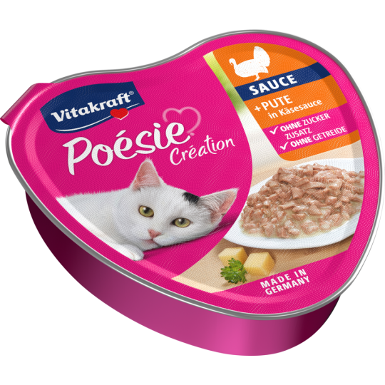 Vitakraft Poesie + Pute Käsesauce 85 g