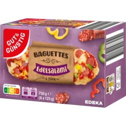 G&G Baguette Salami 6er 750g