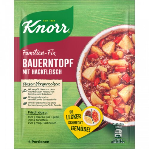 Knorr Fix Bauerntopf mit Hackfleisch 43g
