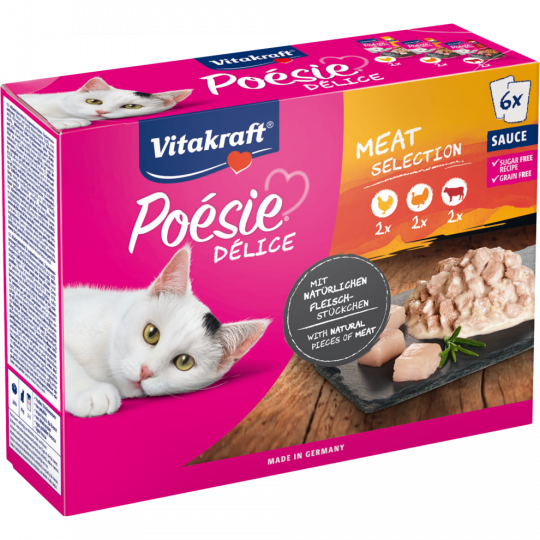 Vitakraft Poesie Delisauce Fleisch 6 x 85 g