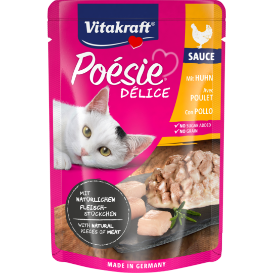 Vitakraft Poesie Delisauce + Hühnerfilet 85 g