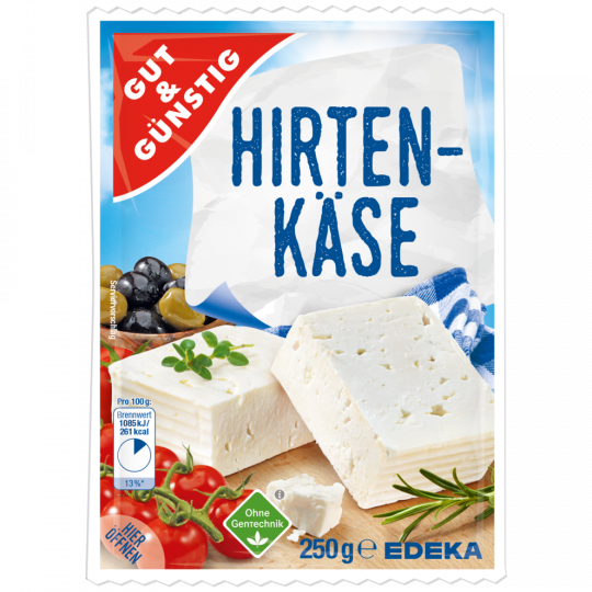 G&G Hirtenkäse 45% 250g VLOG