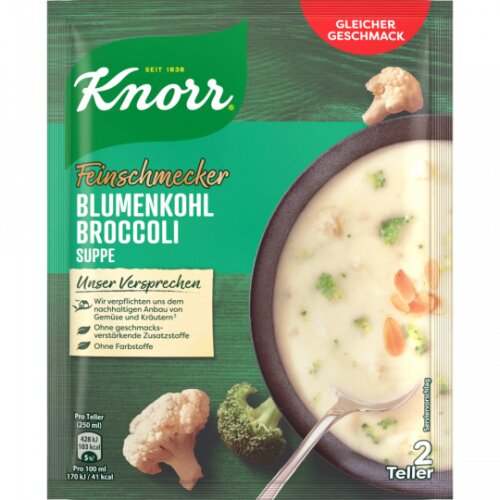 Knorr Feinschmecker Blumeenkohl Broccoli Suppe 48g