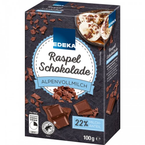 EDEKA Raspel-Schokolade Vollmilch 100g