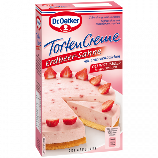 Dr.Oetker Erdbeer-Sahne Tortencreme für 800ml 113g