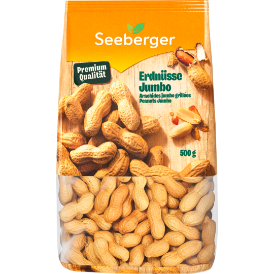 Seeberger Erdnüsse Jumbo Geröstet 500g