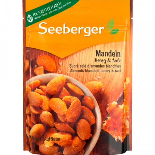 Seeberger Blanchierte Mandeln Honig & Salz 80g