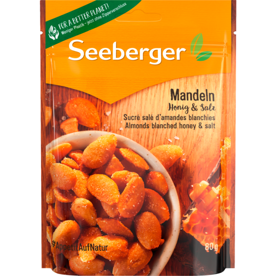 Seeberger Blanchierte Mandeln Honig & Salz 80g