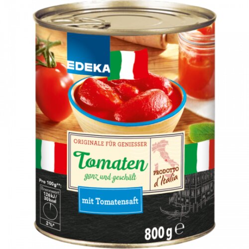 EDEKA Italia Tomaten ganz und geschält in Tomatensaft 800g