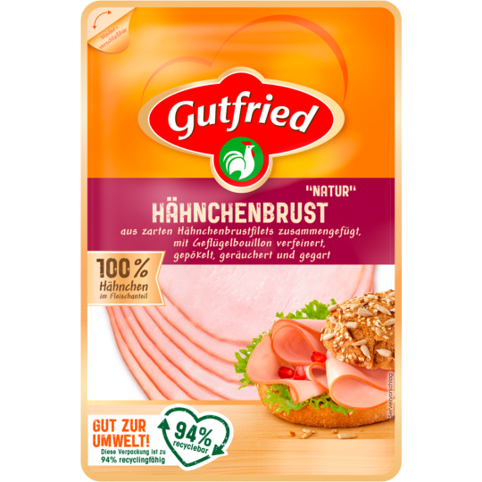 Gutfried Hähnchenbrust natur 100g